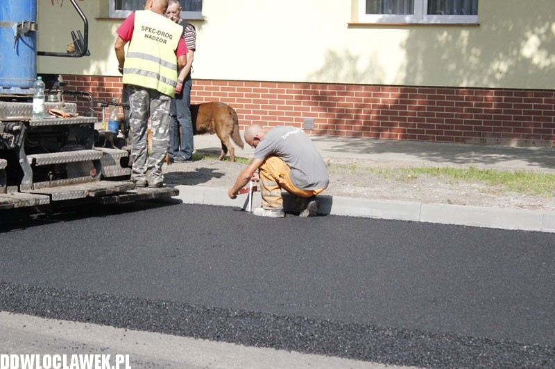 Trwają prace drogowe przy ul. Kaliskiej