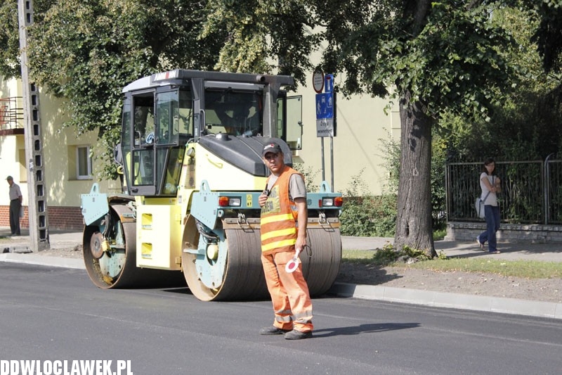 Trwają prace drogowe przy ul. Kaliskiej