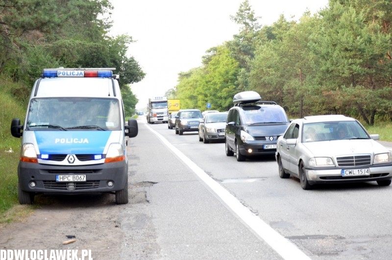 Wypadek na krajowej jedynce