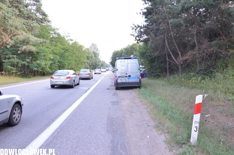 Wypadek na krajowej jedynce
