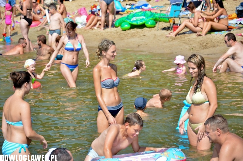 Goracy weekend! Plaża nad jeziorem Wikaryjskim