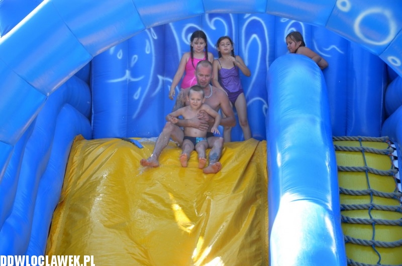 Plaża nad jeziorem Choceńskim podczas zlotu