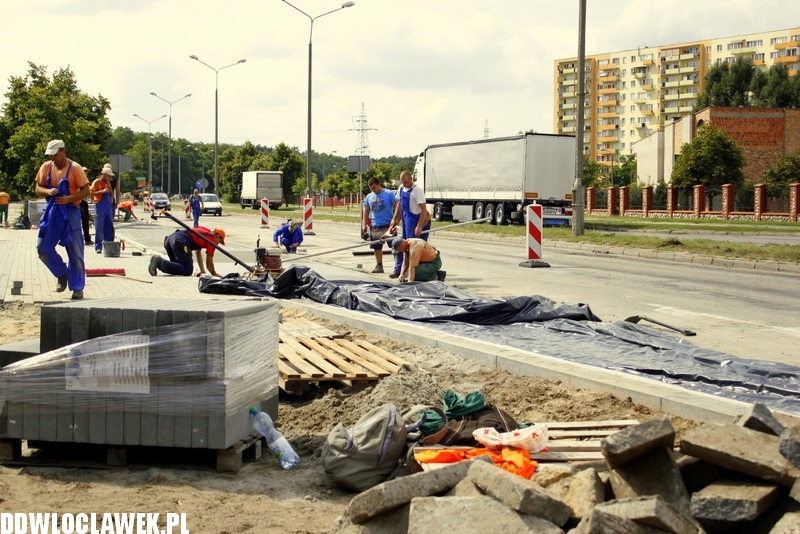 Trwają prace przy ulicy Kruszyńskiej