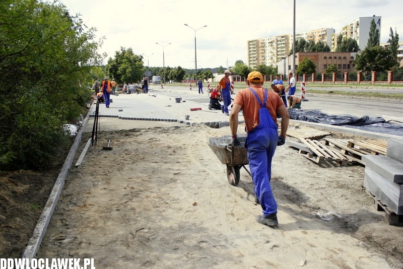 Trwają prace przy ulicy Kruszyńskiej