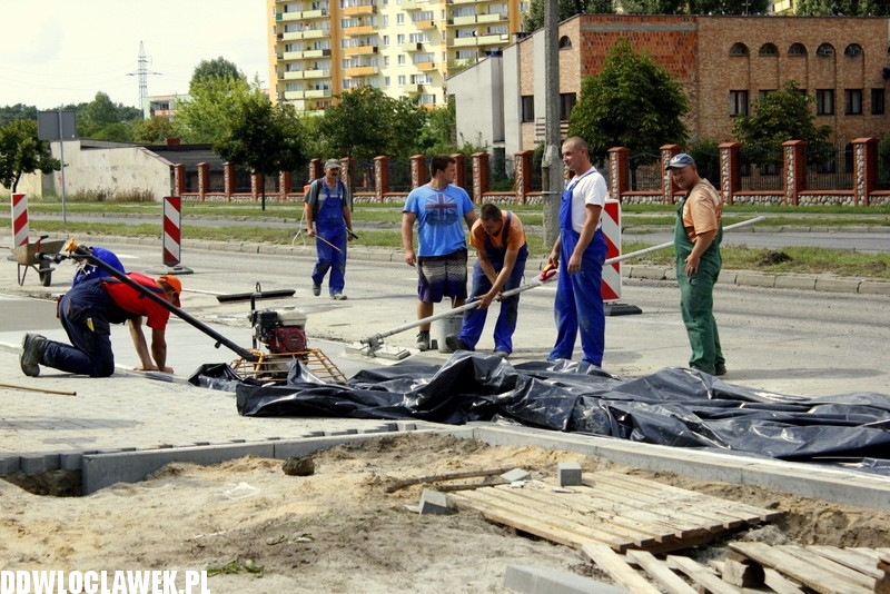 Trwają prace przy ulicy Kruszyńskiej