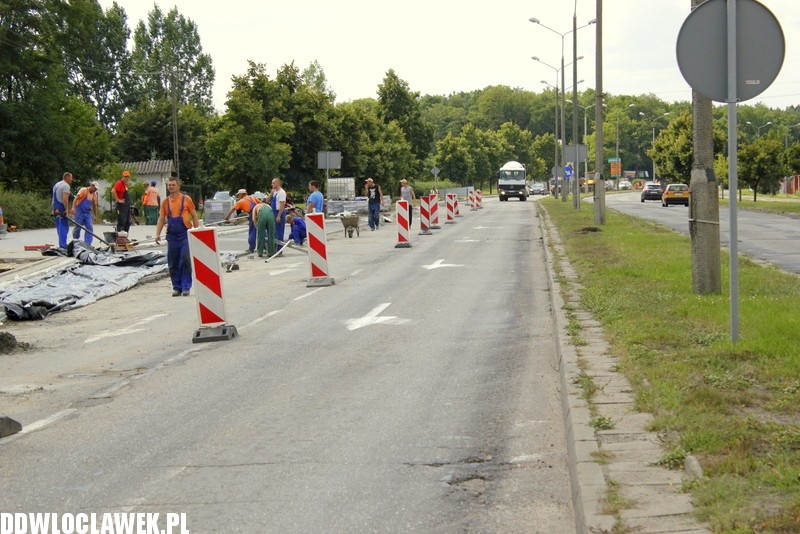 Trwają prace przy ulicy Kruszyńskiej