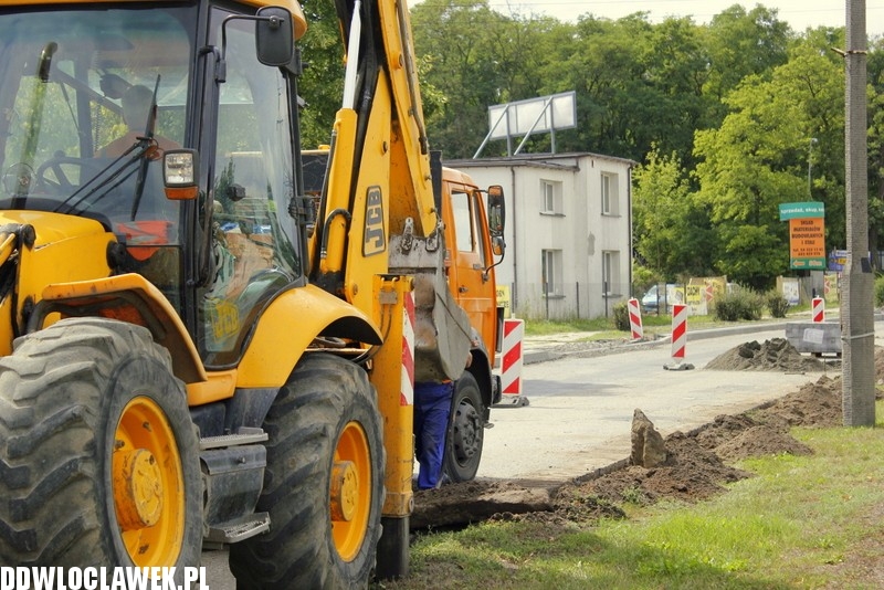 Trwają prace przy ulicy Kruszyńskiej