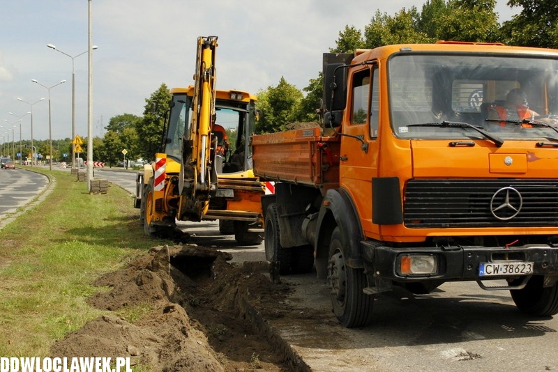 Trwają prace przy ulicy Kruszyńskiej
