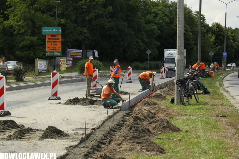 Trwają prace przy ulicy Kruszyńskiej