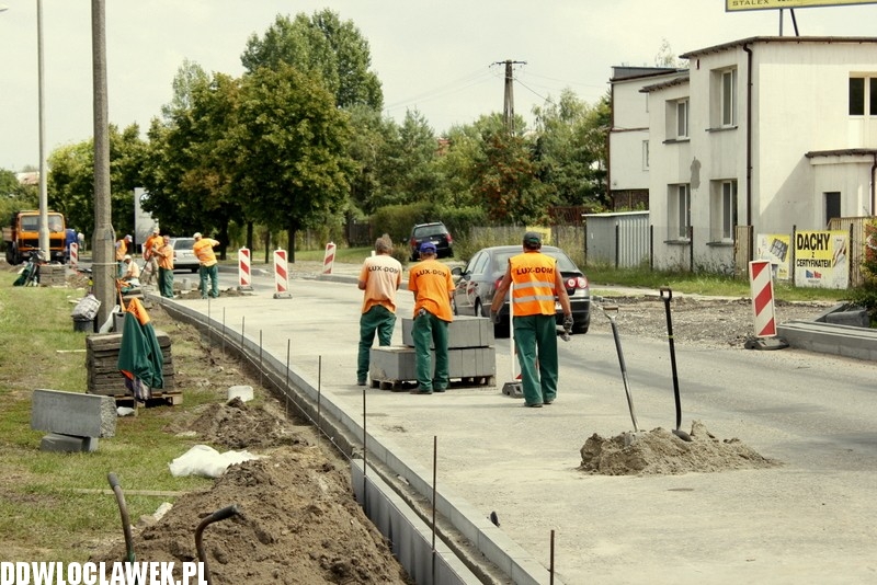 Trwają prace przy ulicy Kruszyńskiej