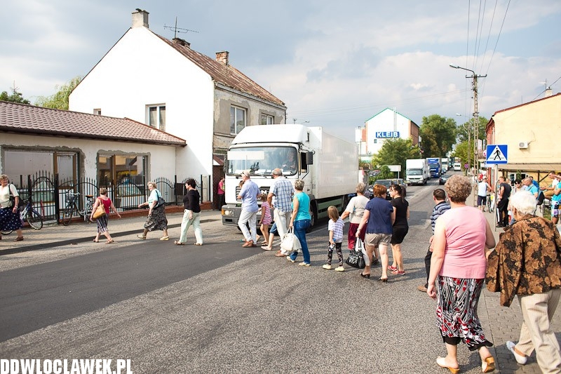 Mieszkańcy zablokowali ruch w Brześciu Kujawskim