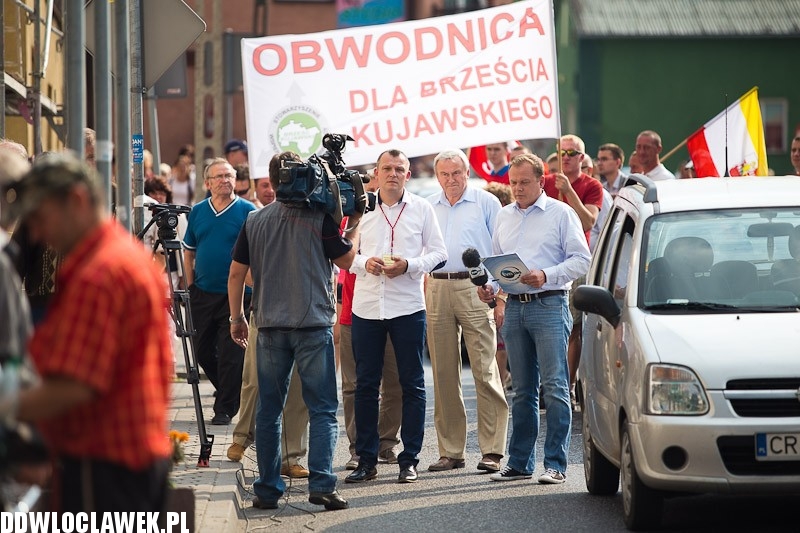 Mieszkańcy zablokowali ruch w Brześciu Kujawskim