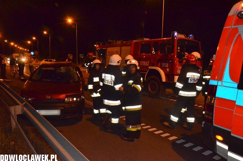 Tir staranował Fiata Punto na drodze krajowej nr 1