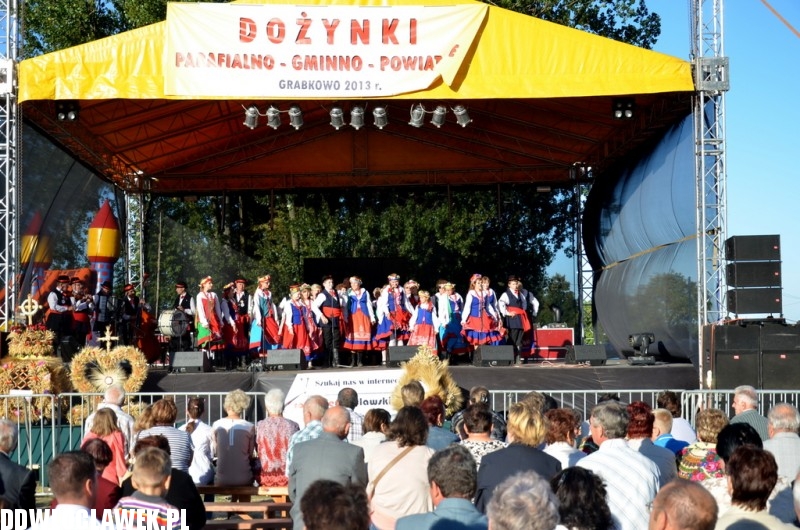 Uroczystości dożynkowe w Grabkowie