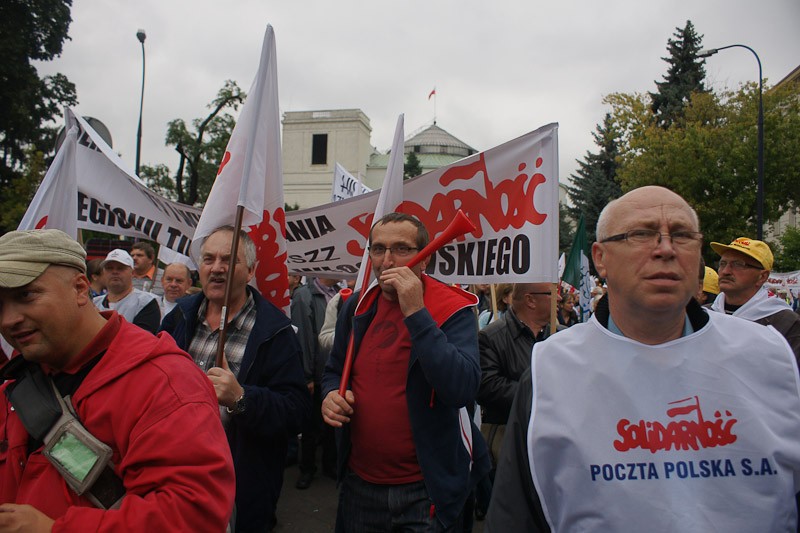 Włocławianie protestowali w Warszawie część I
