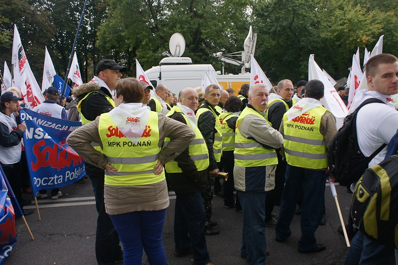 Włocławianie protestowali w Warszawie część I