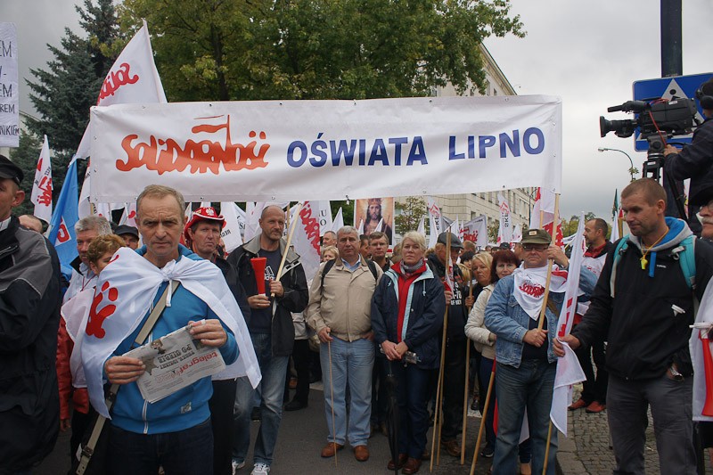 Włocławianie protestowali w Warszawie część I