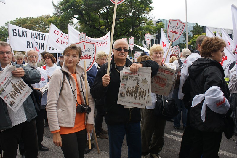 Włocławianie protestowali w Warszawie część I