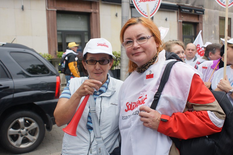 Włocławianie protestowali w Warszawie część I