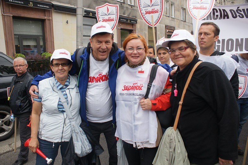 Włocławianie protestowali w Warszawie część I