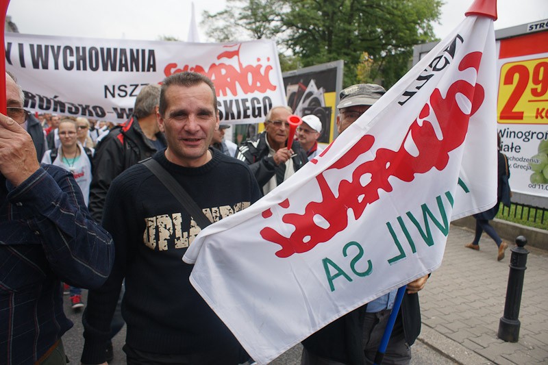Włocławianie protestowali w Warszawie część I