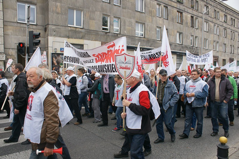 Włocławianie protestowali w Warszawie część I