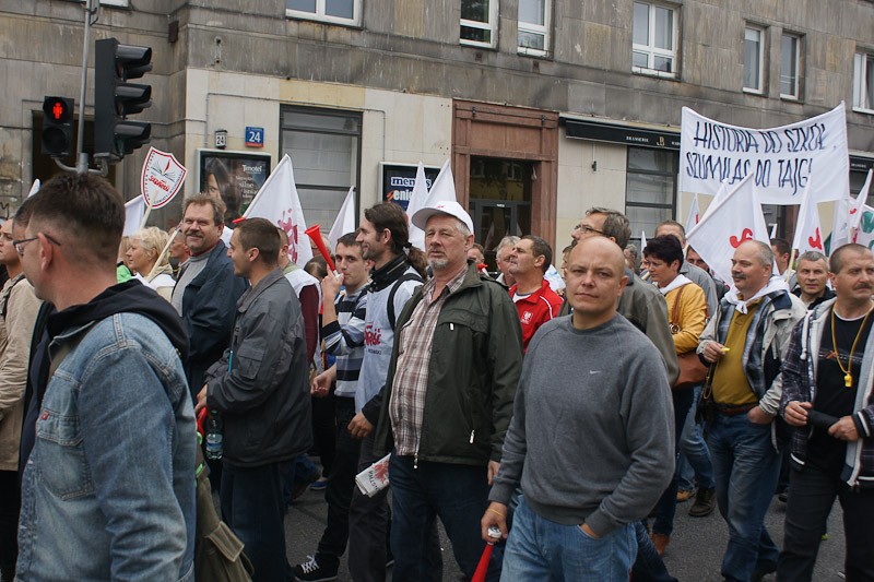 Włocławianie protestowali w Warszawie część I