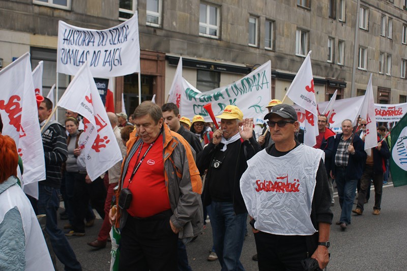 Włocławianie protestowali w Warszawie część I