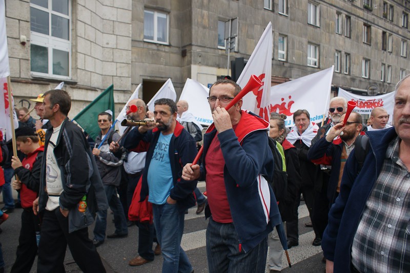 Włocławianie protestowali w Warszawie część I