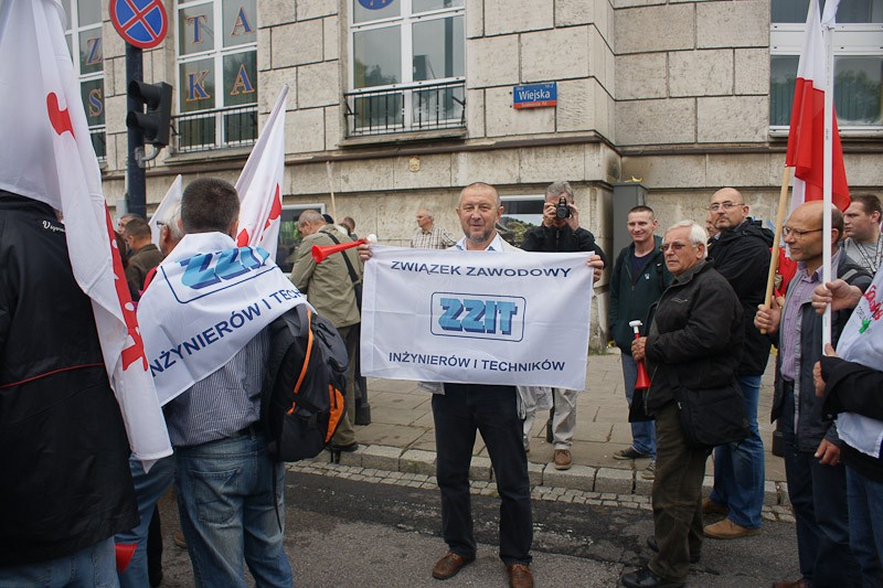 Włocławianie protestowali w Warszawie część I