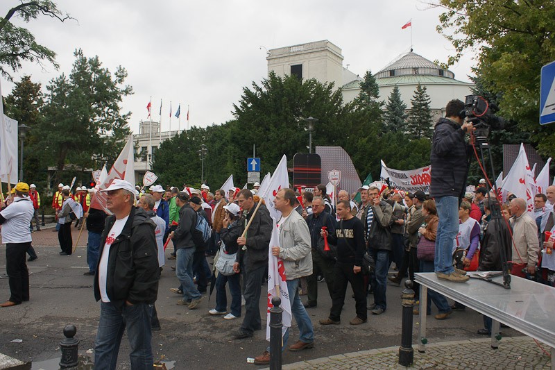 Włocławianie protestowali w Warszawie część I