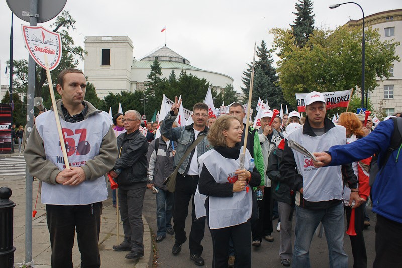 Włocławianie protestowali w Warszawie część I