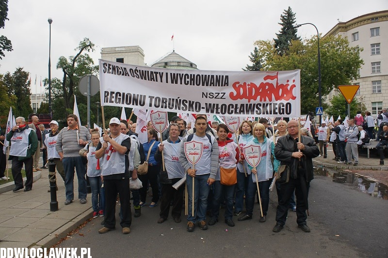 Włocławianie protestowali w Warszawie część II
