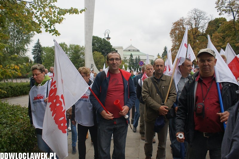 Włocławianie protestowali w Warszawie część II