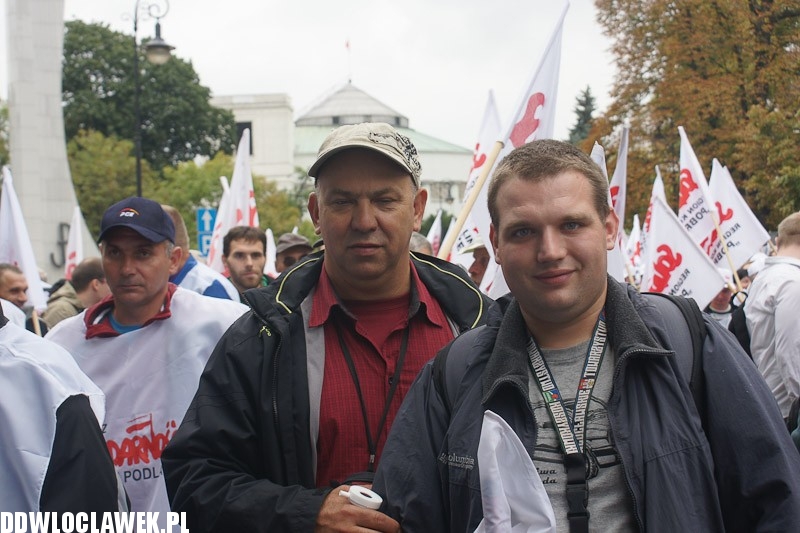 Włocławianie protestowali w Warszawie część II