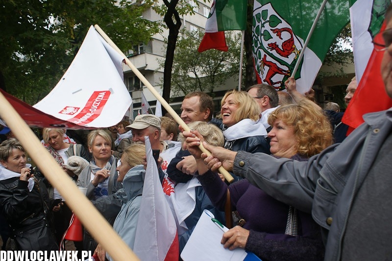 Włocławianie protestowali w Warszawie część II