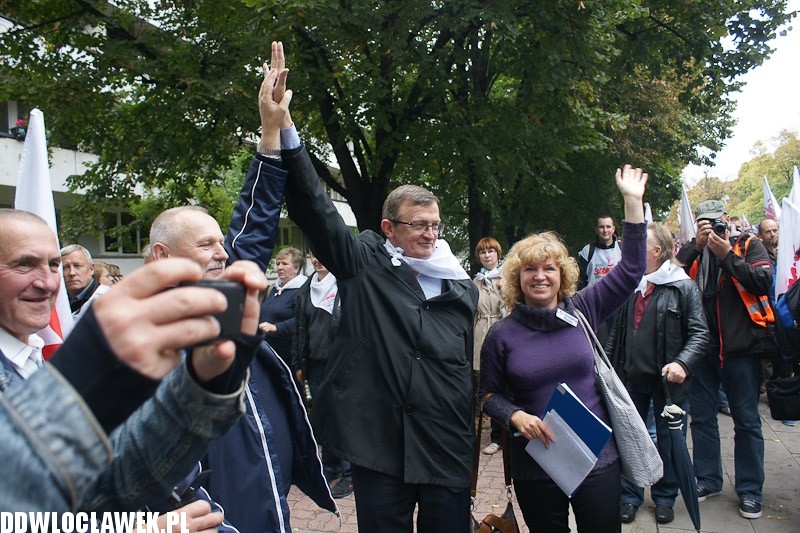 Włocławianie protestowali w Warszawie część II