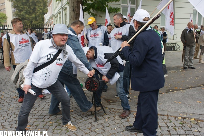 Włocławianie protestowali w Warszawie część II