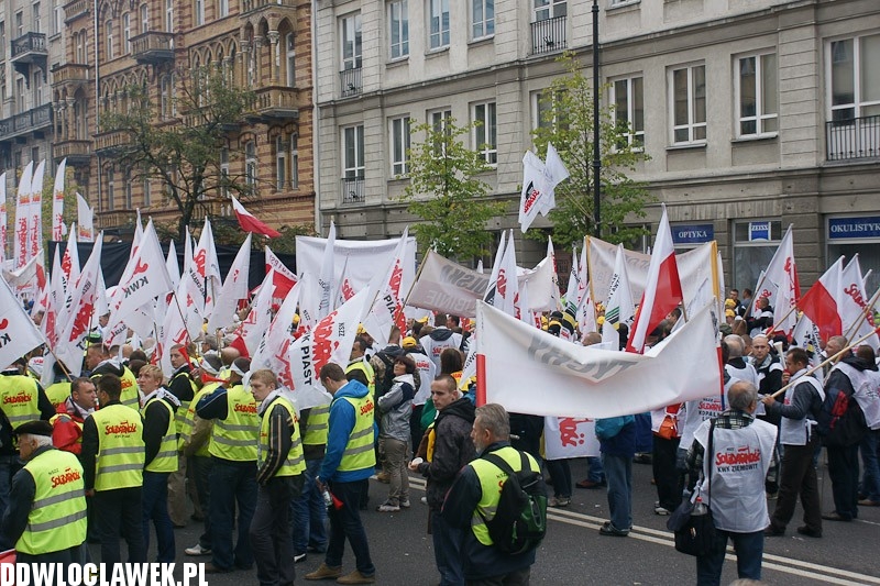 Włocławianie protestowali w Warszawie część II