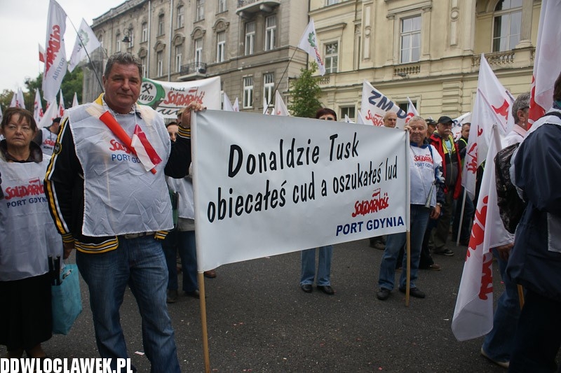 Włocławianie protestowali w Warszawie część II