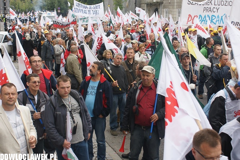 Włocławianie protestowali w Warszawie część II