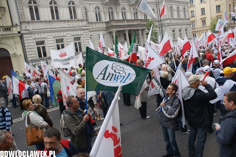 Włocławianie protestowali w Warszawie część II