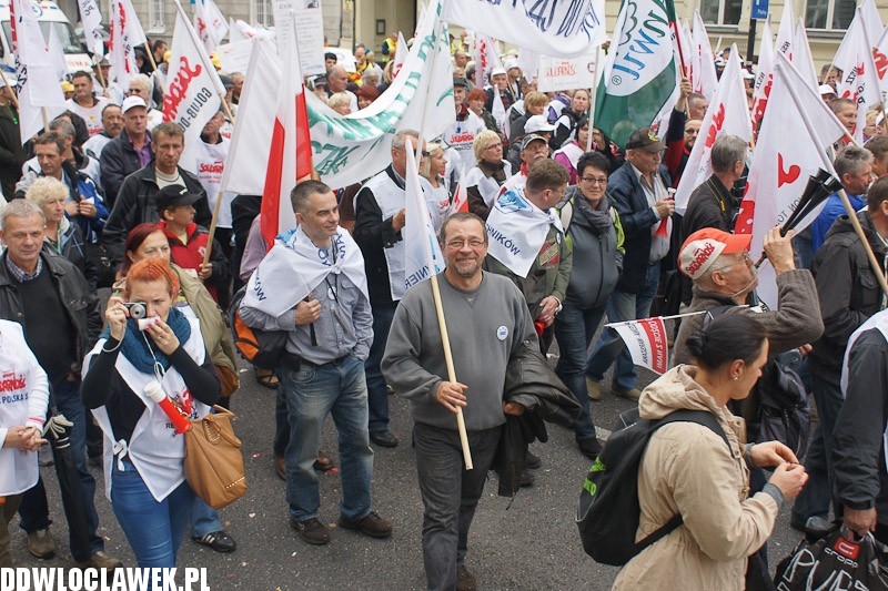 Włocławianie protestowali w Warszawie część II