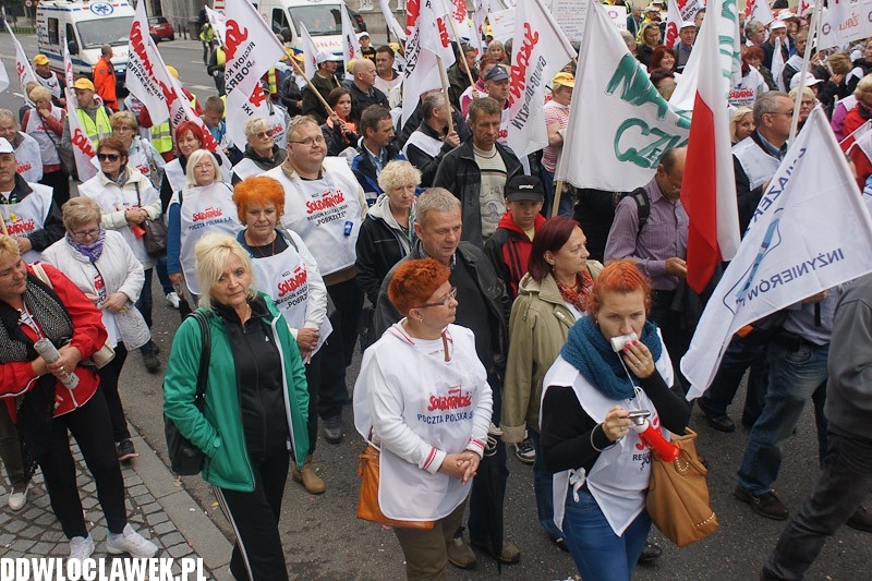 Włocławianie protestowali w Warszawie część II