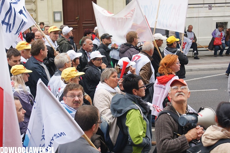 Włocławianie protestowali w Warszawie część II