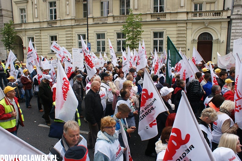 Włocławianie protestowali w Warszawie część II