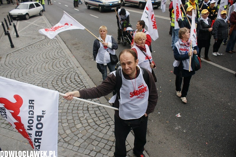 Włocławianie protestowali w Warszawie część II