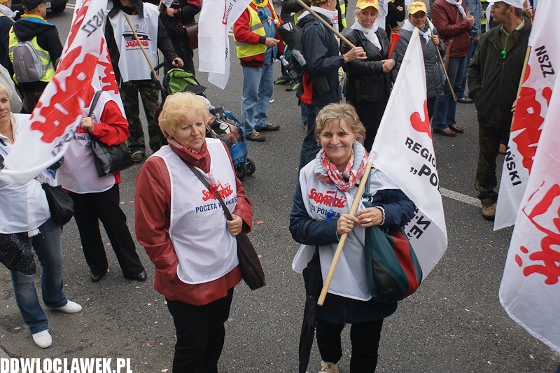 Włocławianie protestowali w Warszawie część II