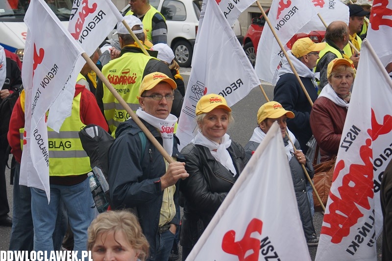 Włocławianie protestowali w Warszawie część II