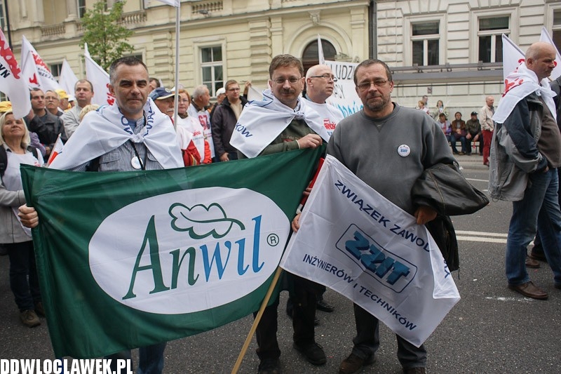 Włocławianie protestowali w Warszawie część II